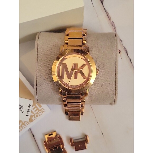 Michael Kors MK3207 Runway Rose Gold Stainless Steel Women's Watch - Picture 6 of 8